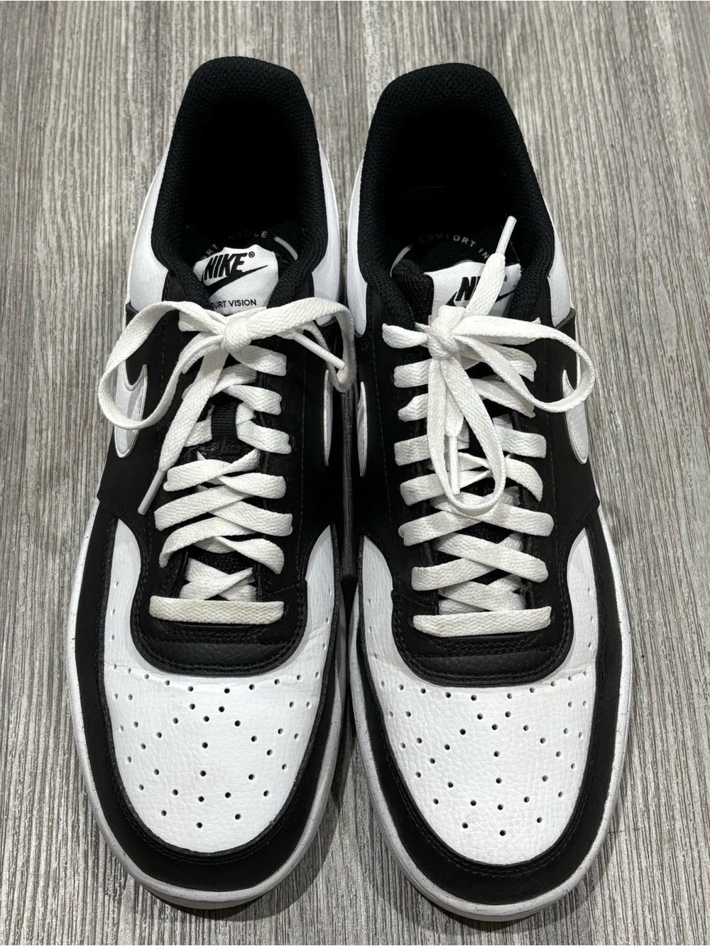 Nike Men’s Court Vision Black & White Size 11